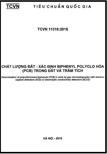 TCVN 11316-2016 - Chất Lượng Đất - Xác Định Biphenyl Polyclo Hóa (PCB) Trong Đất Và Trầm Tích