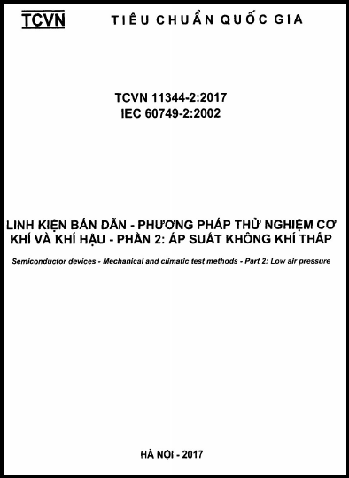 TCVN 11344-2-2017 - Linh Kiện Bán Dẫn - Phương Pháp Thử Nghiệm Cơ Khí Và Khí Hậu - Phần 2