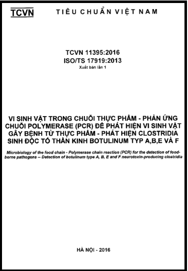 TCVN 11395-2016-ISO - Vi Sinh Vật Trong Chuỗi Thực Phẩm - Phản Ứng Chuỗi Polymerase (PCR)