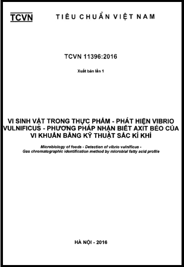 TCVN 11396-2016 - Vi Sinh Vật Trong Thực Phẩm - Phát Hiện Vibrio Vulnificus - Phương Pháp Nhận Biết