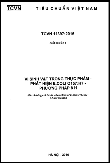 TCVN 11397-2016 - Vi Sinh Vật Trong Thực Phẩm - Phát Hiện E.Coli O157-H7