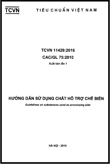 TCVN 11429-2016 - Hướng Dẫn Sử Dụng Chất Hỗ Trợ Chế Biến