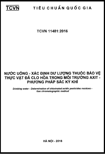 TCVN 11481-2016 - Nước Uống - Xác Định Dư Lượng Thuốc Bảo Vệ Thực Vật Đã Clo Hóa