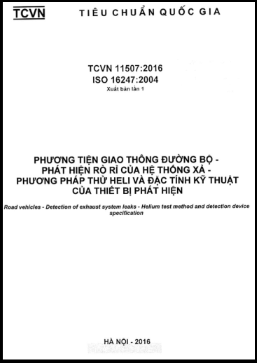 TCVN 11507-2016-ISO - Phương Tiện Giao Thông Đường Bộ - Phát Hiện Rò Rỉ Của Hệ Thống Xả