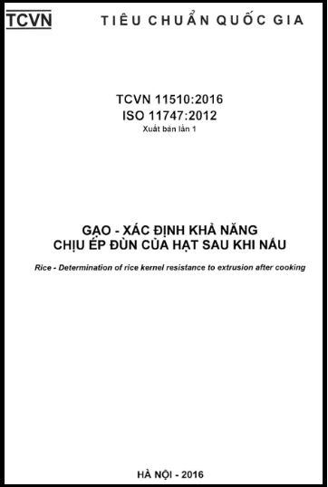TCVN 11510-2016-ISO - Gạo - Xác Định Khả Năng Chịu Ép Đùn Của Hạt Sau Khi Nấu