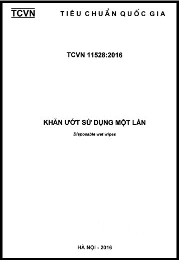 TCVN 11528-2016 - Khăn Ướt Sử Dụng Một Lần