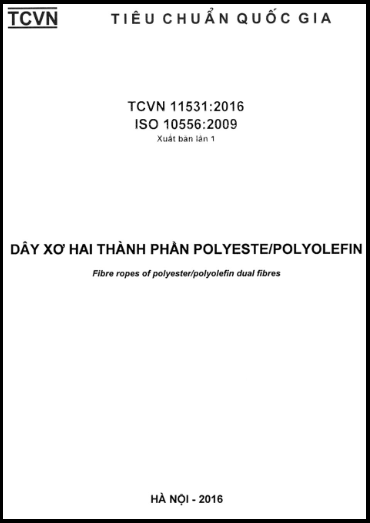 TCVN 11531-2016-ISO - Dây Xơ Hai Thành Phần Polyeste-Polyolefin