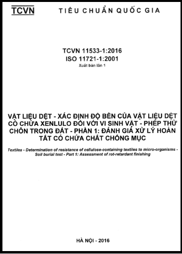 TCVN 11533-1-2016-ISO - Vật Liệu Dệt - Xác Định Độ Bền Của Vật Liệu Dệt Có Chứa Xenlulo