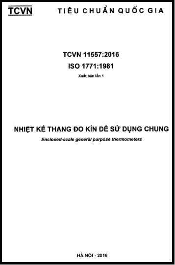 TCVN 11557-2016-ISO - Nhiệt Kế Thang Đo Kín Để Sử Dụng Chung