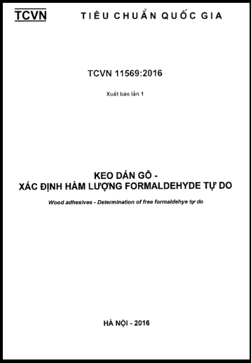 TCVN 11569-2016 - Keo Dán Gỗ - Xác Định Hàm Lượng Formaldehyde Tự Do