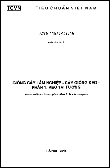 TCVN 11570-1-2016 - Giống Cây Lâm Nghiệp - Cây Giống Keo - Phần 1 Keo Tai Tượng
