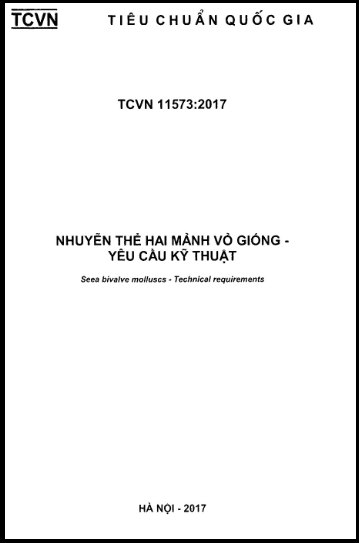 TCVN 11573-2017 - Nhuyễn Thể Hai Mảnh Vỏ Giống - Yêu Cầu Kỹ Thuật