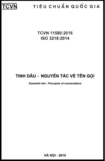 TCVN 11580-2016-ISO - Tinh Dầu - Nguyên Tắc Về Tên Gọi