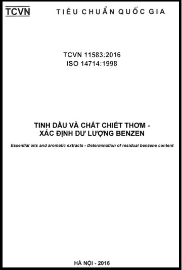 TCVN 11583-2016-ISO - Tinh Dầu Và Chất Chiết Thơm - Xác Định Dư Lượng Benzen