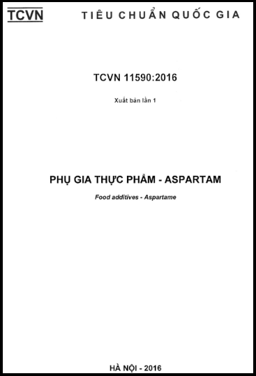 TCVN 11590-2016 - Phụ Gia Thực Phẩm - Aspartam