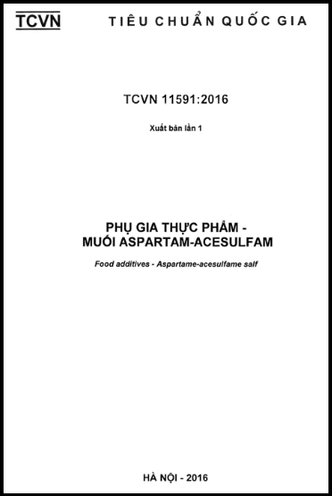 TCVN 11591-2016 - Phụ Gia Thực Phẩm - Muối Aspartam-Acesulfam