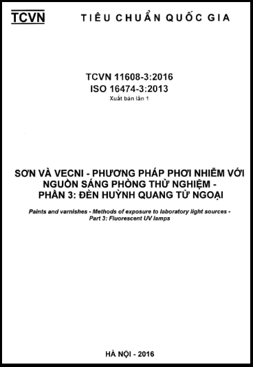 TCVN 11608-3-2016-ISO - Sơn Và Vecni - Phương Pháp Phơi Nhiễm Với Nguồn Sáng Phòng Thử Nghiệm