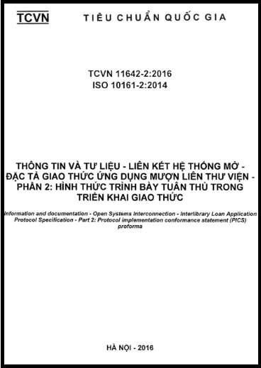 TCVN 11642-2-2016-ISO - Thông Tin Và Tư Liệu - Liên Kết Hệ Thống Mở - Đặc Tả Giao Thức Ứng Dụng