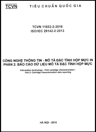TCVN 11653-2-2016-ISO - Công Nghệ Thông Tin - Mô Tả Đặc Tính Hộp Mực In - Phần 2