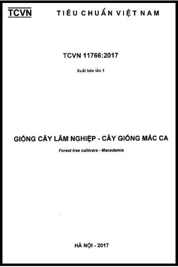 TCVN 11766-2017 - Giống Cây Lâm Nghiệp - Cây Giống Mắc Ca
