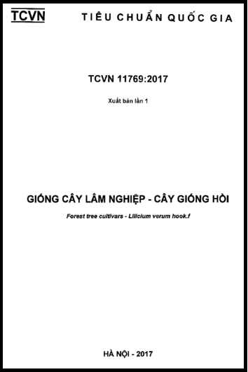 TCVN 11769-2017 - Giống Cây Lâm Nghiệp - Cây Giống Hồi