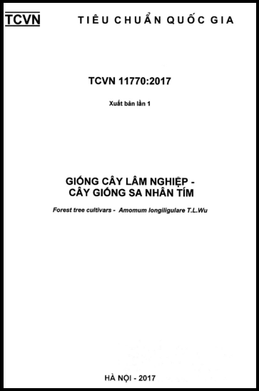 TCVN 11770-2017 - Giống Cây Lâm Nghiệp - Cây Giống Sa Nhân Tím