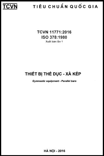 TCVN 11771-2016-ISO - Thiết Bị Thể Dục - Xà Kép