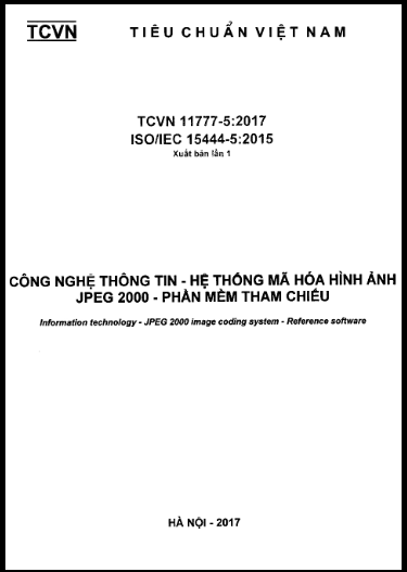 TCVN 11777-5-2017-ISO - Công Nghệ Thông Tin - Hệ Thống Mã Hóa Hình Ảnh JPEG 2000