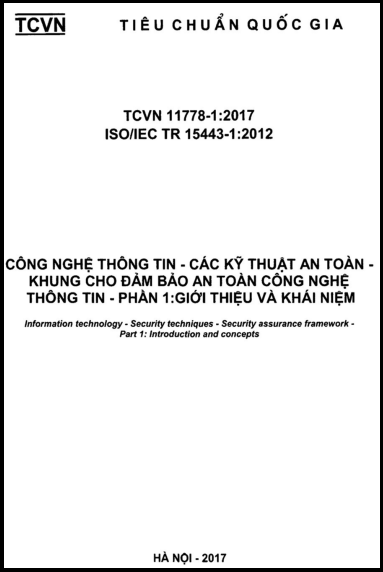 TCVN 11778-1-2017-ISO - Công Nghệ Thông Tin - Các Kỹ Thuật An Toàn