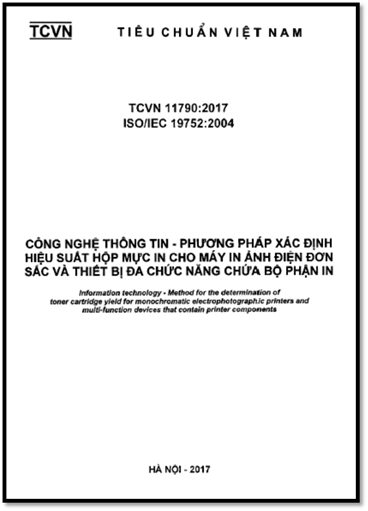 TCVN 11790-2017-ISO - Công Nghệ Thông Tin - Phương Pháp Xác Định Hiệu Suất Hộp Mực In Cho Máy In Ảnh