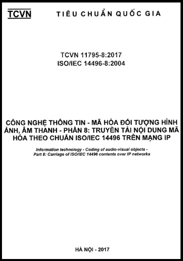 TCVN 11795-8-2017-ISO - Công Nghệ Thông Tin - Mã Hóa Đối Tượng Hình Ảnh, Âm Thanh - Phần 8