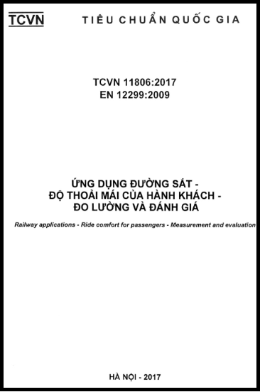 TCVN 11806-2017 - Ứng Dụng Đường Sắt - Độ Thoải Mái Của Hành Khách - Đo Lường Và Đánh Giá