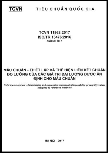 TCVN 11862-2017-ISO - Mẫu Chuẩn - Thiết Lập Và Thể Hiện Liên Kết Chuẩn Đo Lường