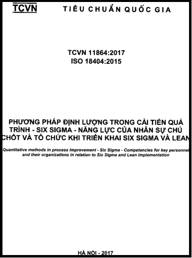 TCVN 11864-2017-ISO - Phương Pháp Định Lượng Trong Cải Tiến Quá Trình - Six Sigma