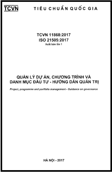 TCVN 11868-2017-ISO - Quản Lý Dự Án, Chương Trình Và Danh Mục Đầu Tư - Hướng Dẫn Quản Trị