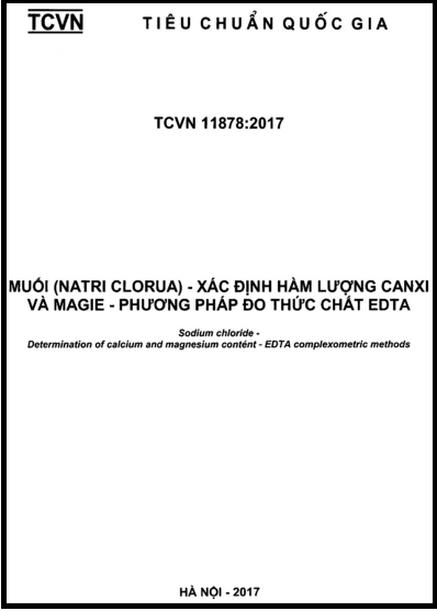 TCVN 11878-2017 - Muối (Natri Clorua) - Xác Định Hàm Lượng Canxi Và Magie