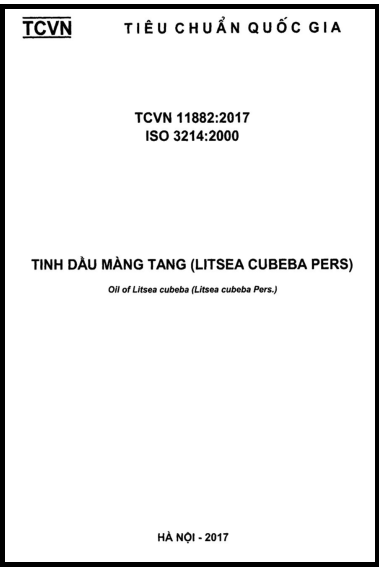 TCVN 11882-2017-ISO - Tinh Dầu Màng Tang (Litsea Cubeba Pers)