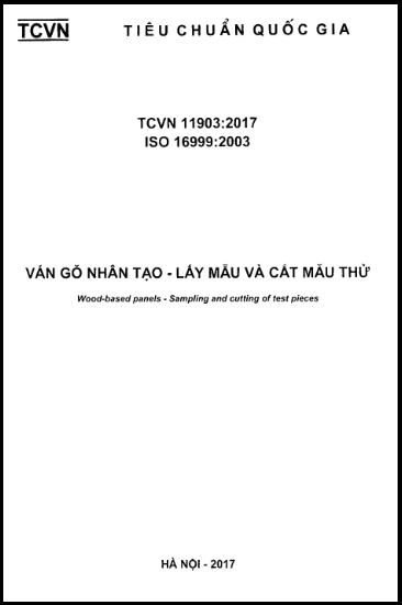 TCVN 11903-2017-ISO - Ván Gỗ Nhân Tạo - Lấy Mẫu Và Cắt Mẫu Thử