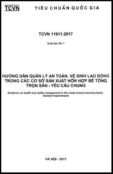 TCVN 11911-2017 - Hướng Dẫn Quản Lý An Toàn, Vệ Sinh Lao Động Trong Các Cơ Sở Sản Xuất Hỗn Hợp