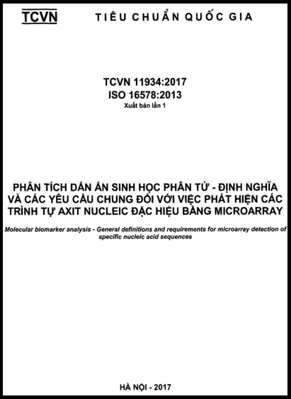 TCVN 11934-2017-ISO - Phân Tích Dấu Ấn Sinh Học Phân Tử - Định Nghĩa Và Các Yêu Cầu Chung