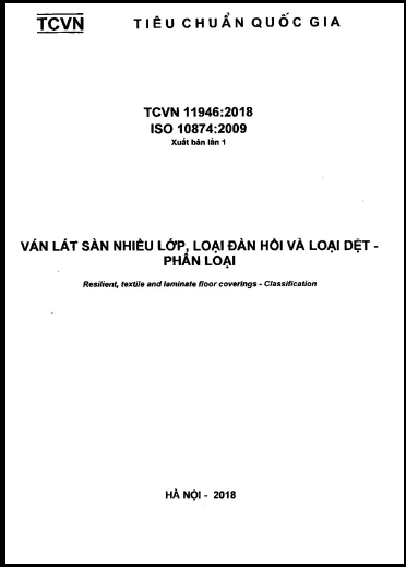 TCVN 11946-2018-ISO - Ván Lát Sàn Nhiều Lớp, Loại Đàn Hồi Và Loại Dệt - Phân Loại