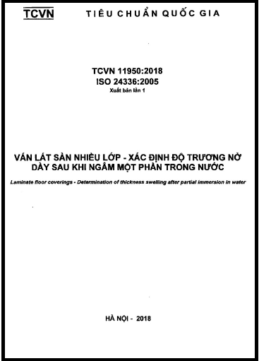 TCVN 11950-2018-ISO - Ván Lát Sàn Nhiều Lớp - Xác Định Độ Trương Nở Dày Sau Khi Ngâm