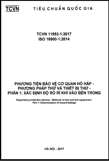TCVN 11953-1-2017-ISO - Phương Tiện Bảo Vệ Cơ Quan Hô Hấp - Phương Pháp Thử Và Thiết Bị Thử - Phần 1