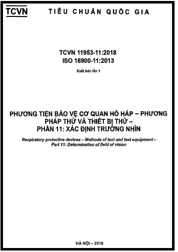 TCVN 11953-11-2018-ISO - Phương Tiện Bảo Vệ Cơ Quan Hô Hấp - Phương Pháp Thử Và Thiết Bị Thử