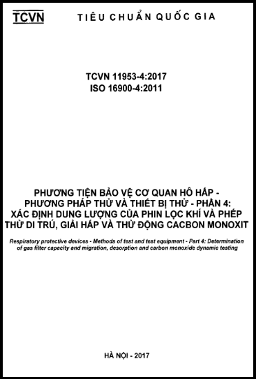 TCVN 11953-4-2017-ISO - Phương Tiện Bảo Vệ Cơ Quan Hô Hấp - Phương Pháp Thử Và Thiết Bị Thử - Phần 4