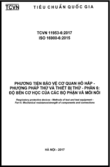 TCVN 11953-6-2017-ISO - Phương Tiện Bảo Vệ Cơ Quan Hô Hấp - Phương Pháp Thử Và Thiết Bị Thử - Phần 6