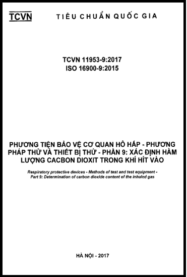 TCVN 11953-9-2017-ISO - Phương Tiện Bảo Vệ Cơ Quan Hô Hấp - Phương Pháp Thử Và Thiết Bị Thử - Phần 9