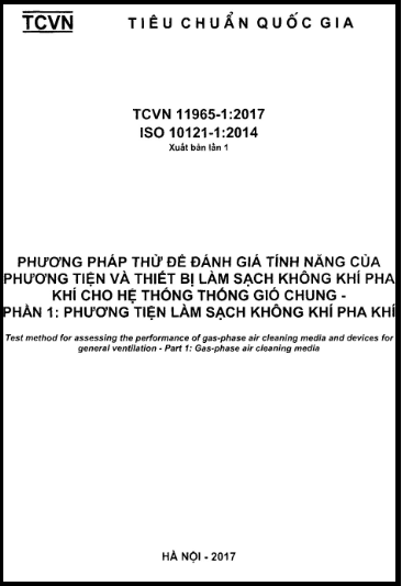 TCVN 11965-1-2017-ISO - Phương Pháp Thử Để Đánh Giá Tính Năng Của Phương Tiện Và Thiết Bị Làm Sạch
