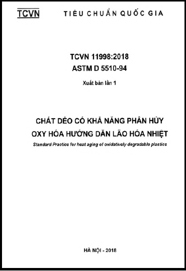 TCVN 11998-2018 - Chất Dẻo Có Khả Năng Phân Hủy Oxy Hóa - Hướng Dẫn Lão Hóa Nhiệt
