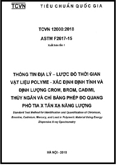 TCVN 12000-2018 - Vật Liệu Polyme - Xác Định Định Tính Và Định Lượng Crom, Brom, Cađimi